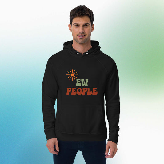 Ew, people - Unisex eco raglan hoodie