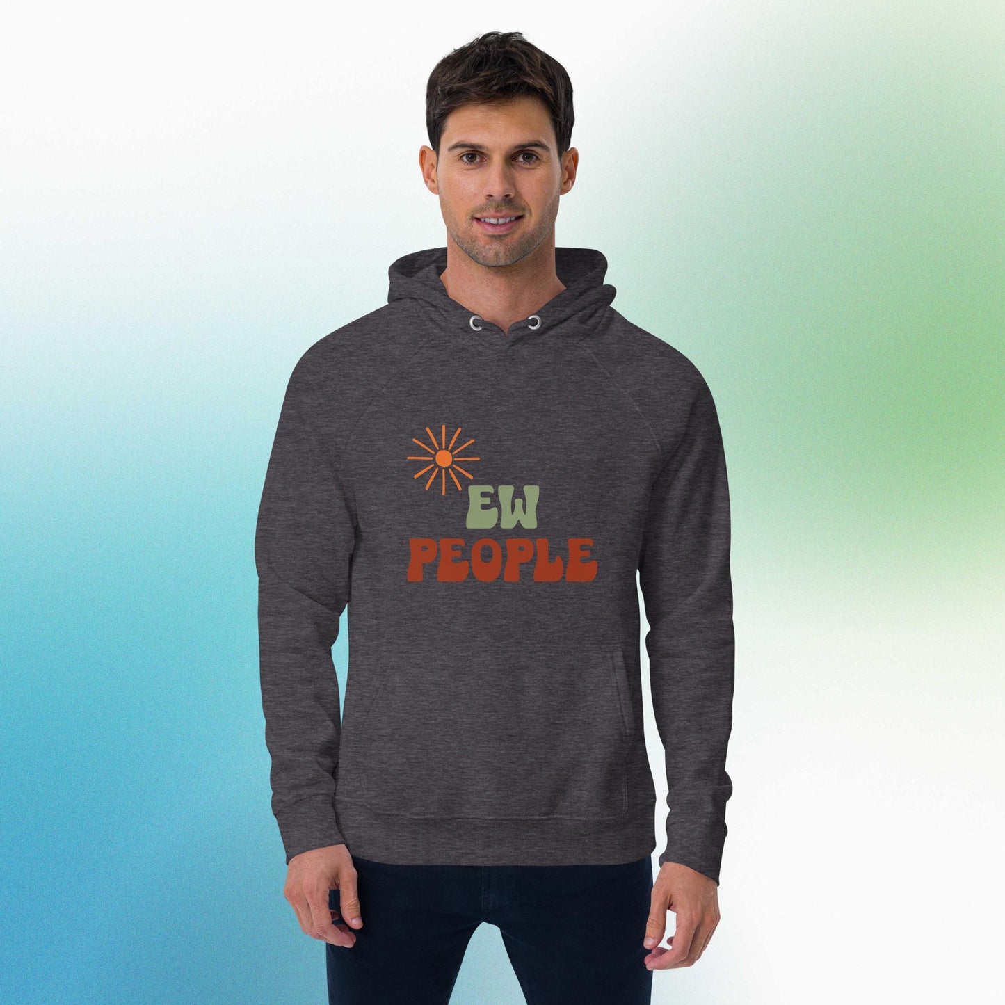 Ew, people - Unisex eco raglan hoodie