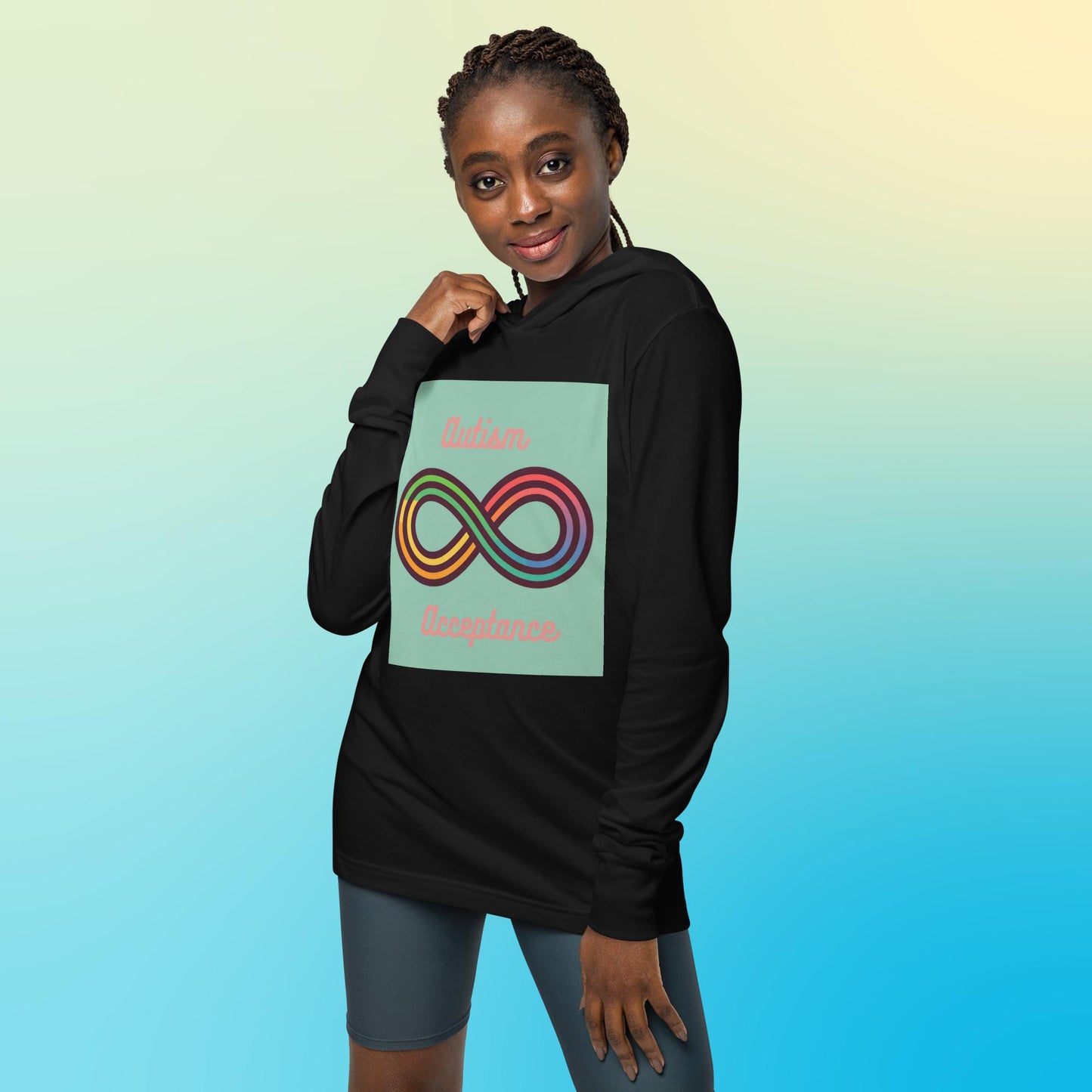 Autism Acceptance v2 - Hooded long-sleeve tee