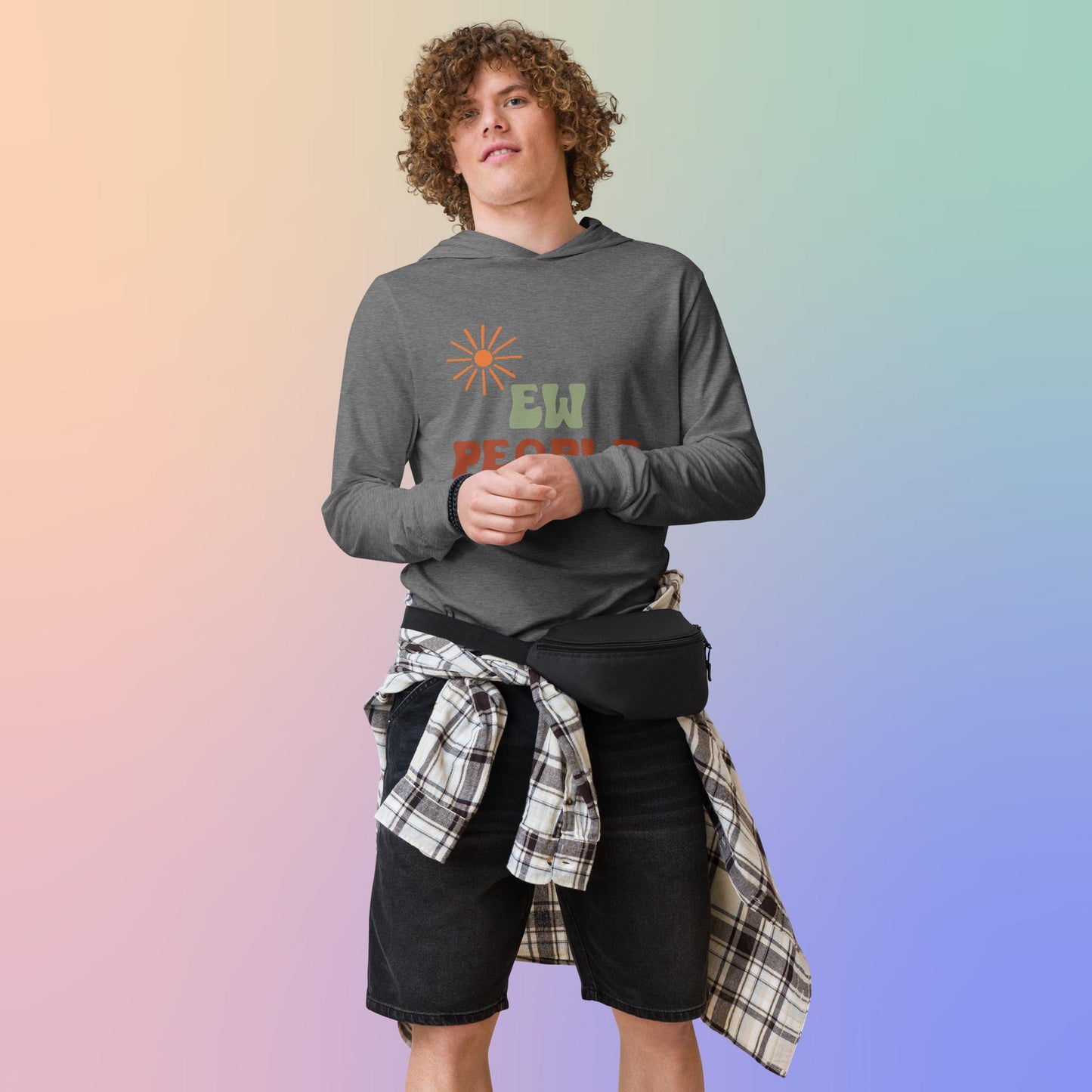 Ew, people - Hooded long-sleeve tee