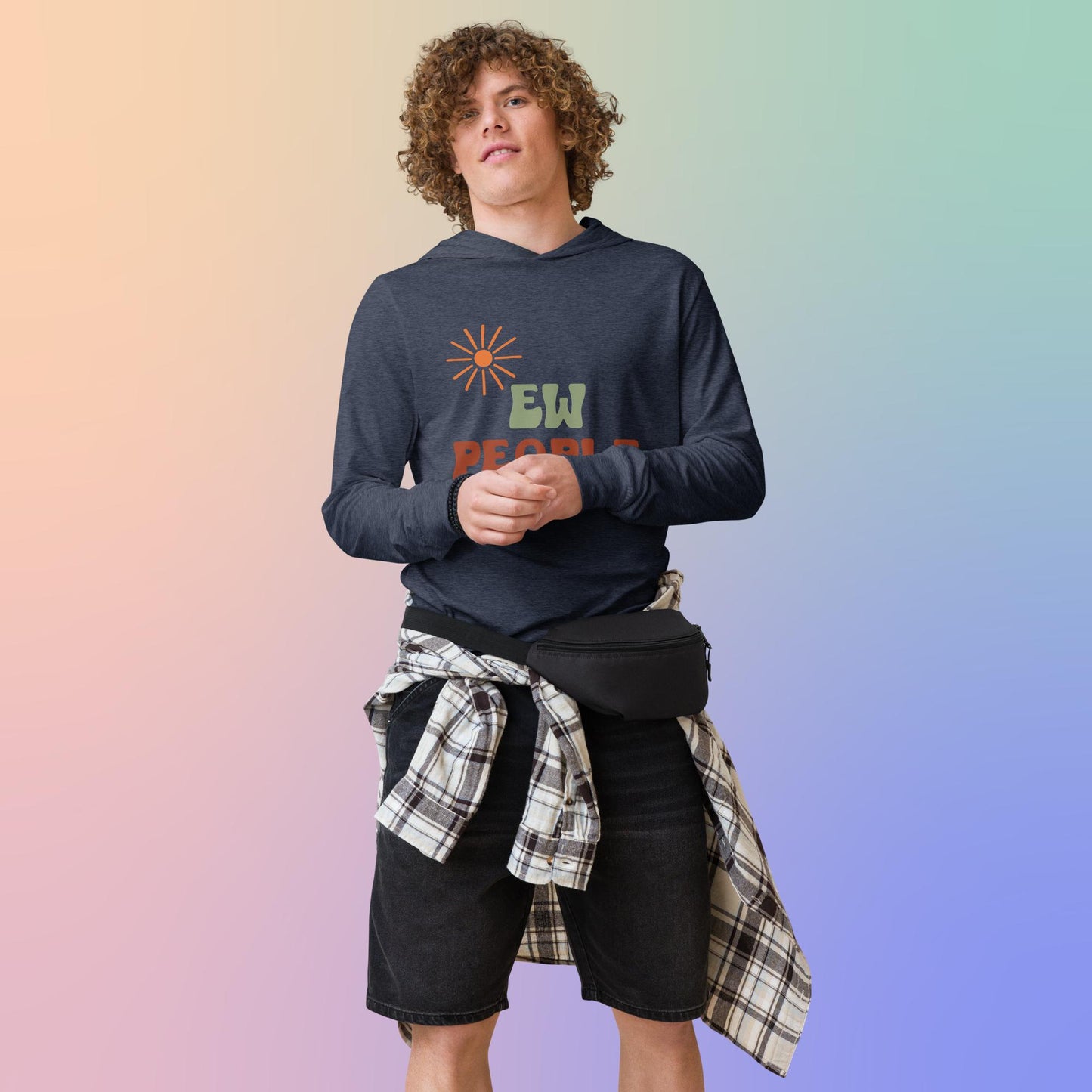 Ew, people - Hooded long-sleeve tee