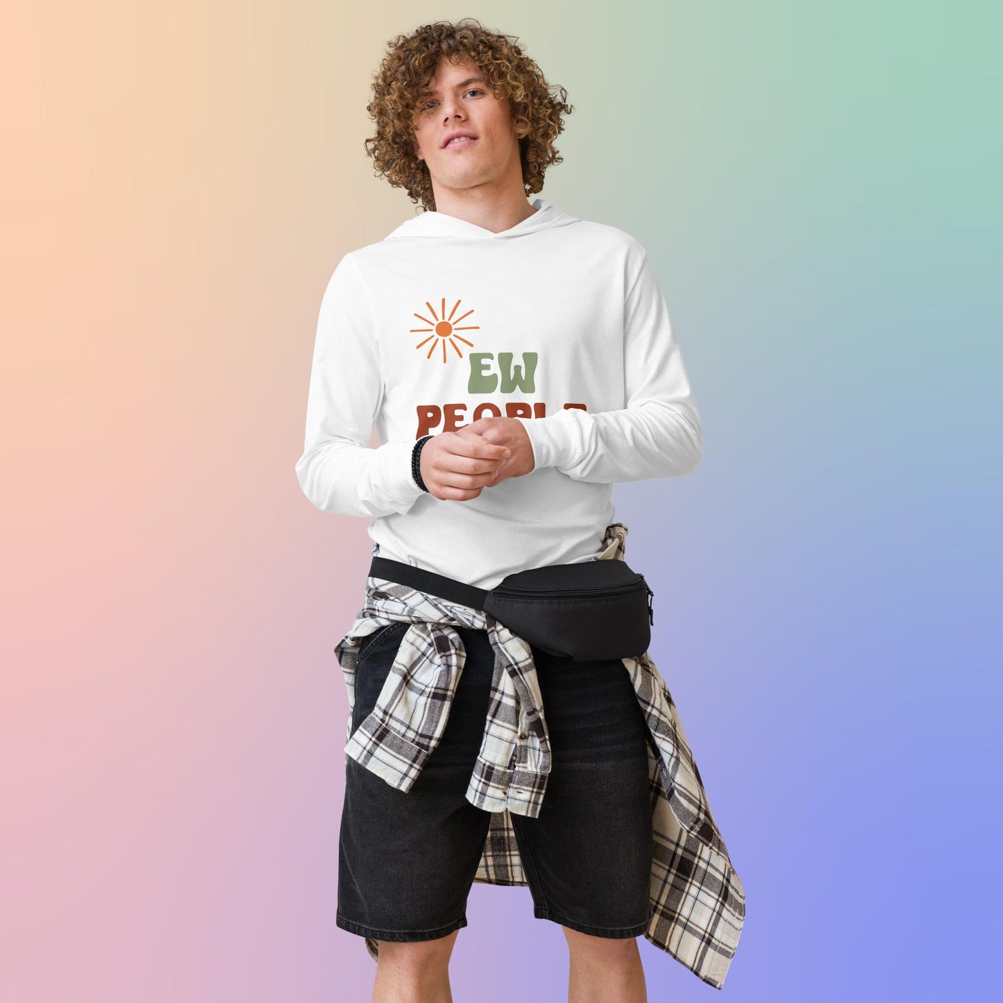 Ew, people - Hooded long-sleeve tee
