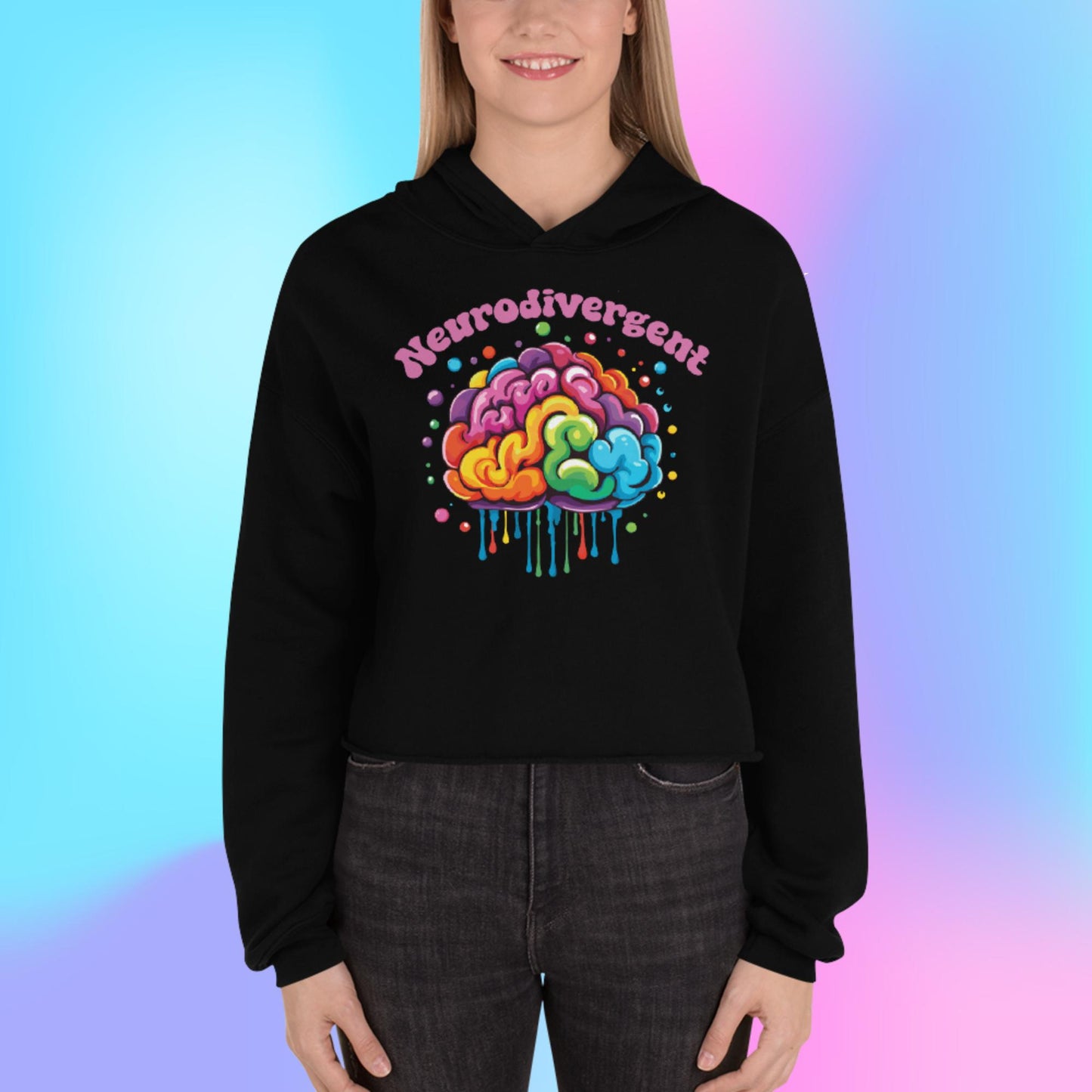 Neurodivergent - Crop Hoodie