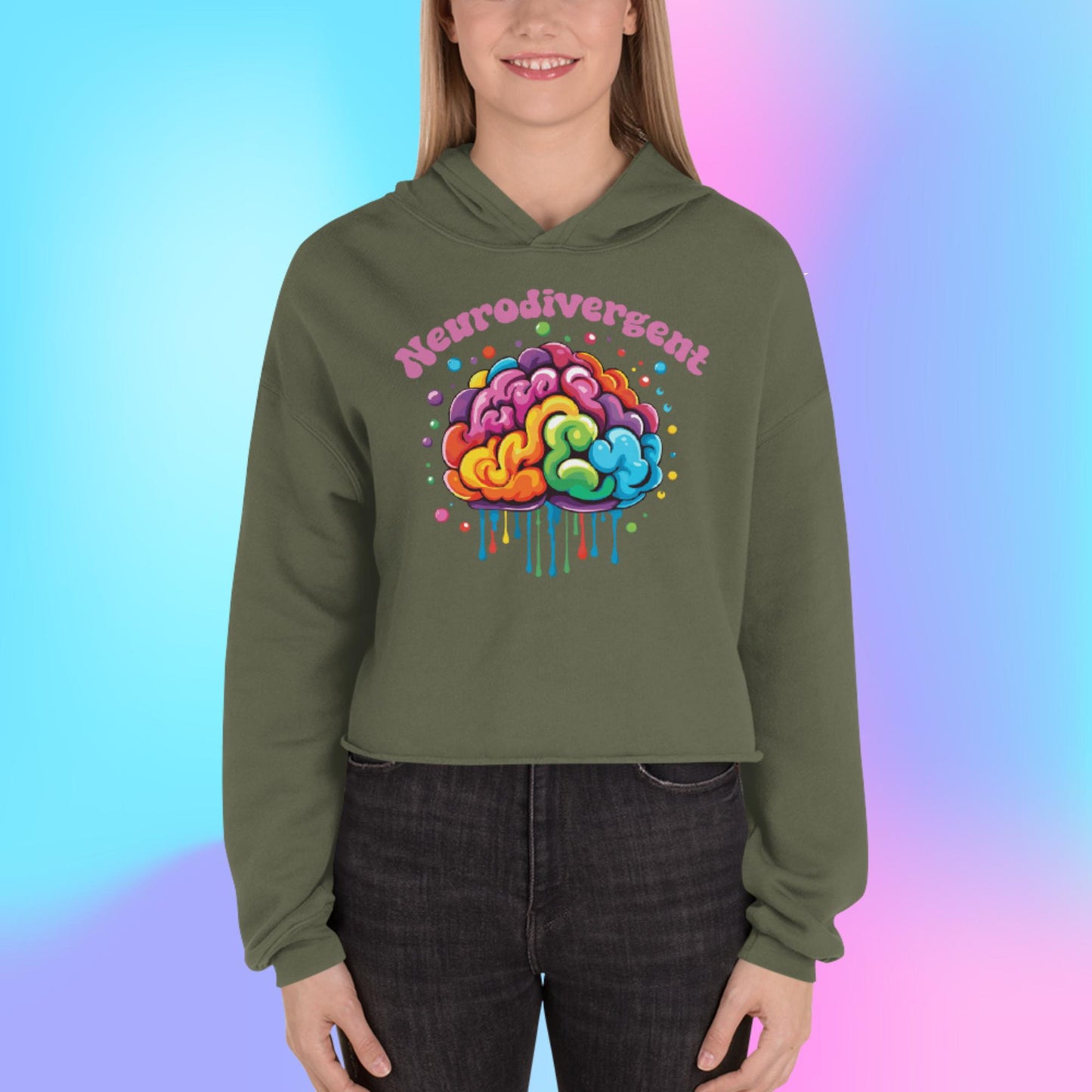 Neurodivergent - Crop Hoodie