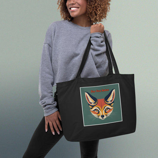 For Fox Sake - Large organic tote bag