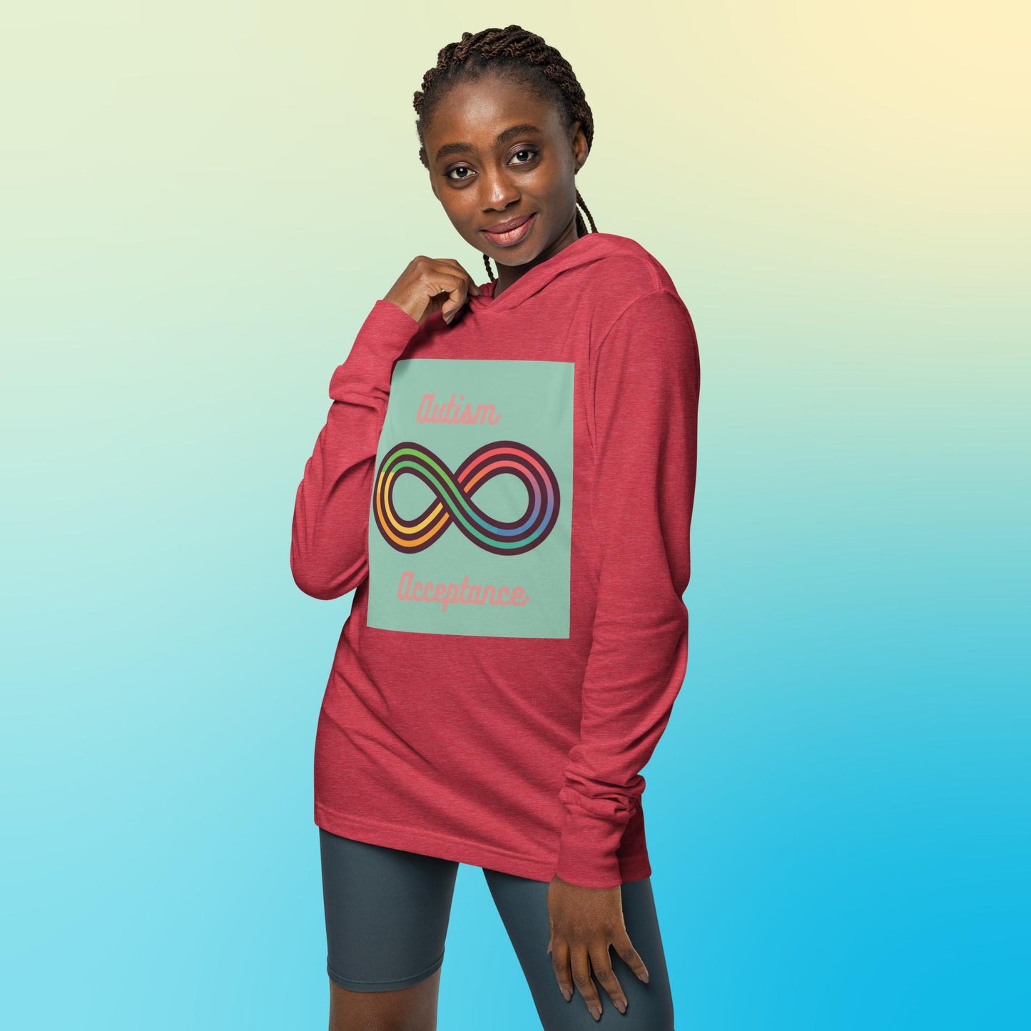 Autism Acceptance v2 - Hooded long-sleeve tee