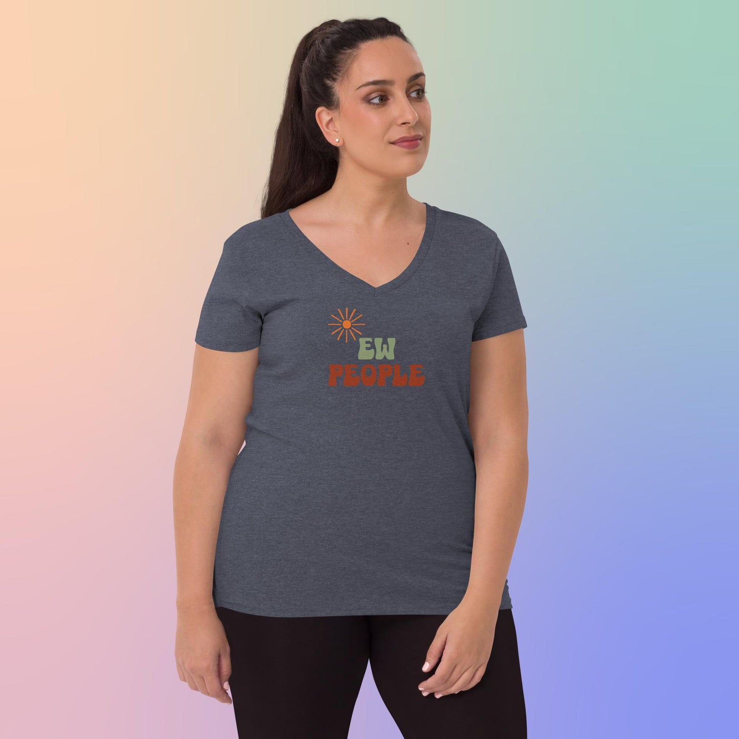 Ew, People - Women’s recycled v-neck t-shirt